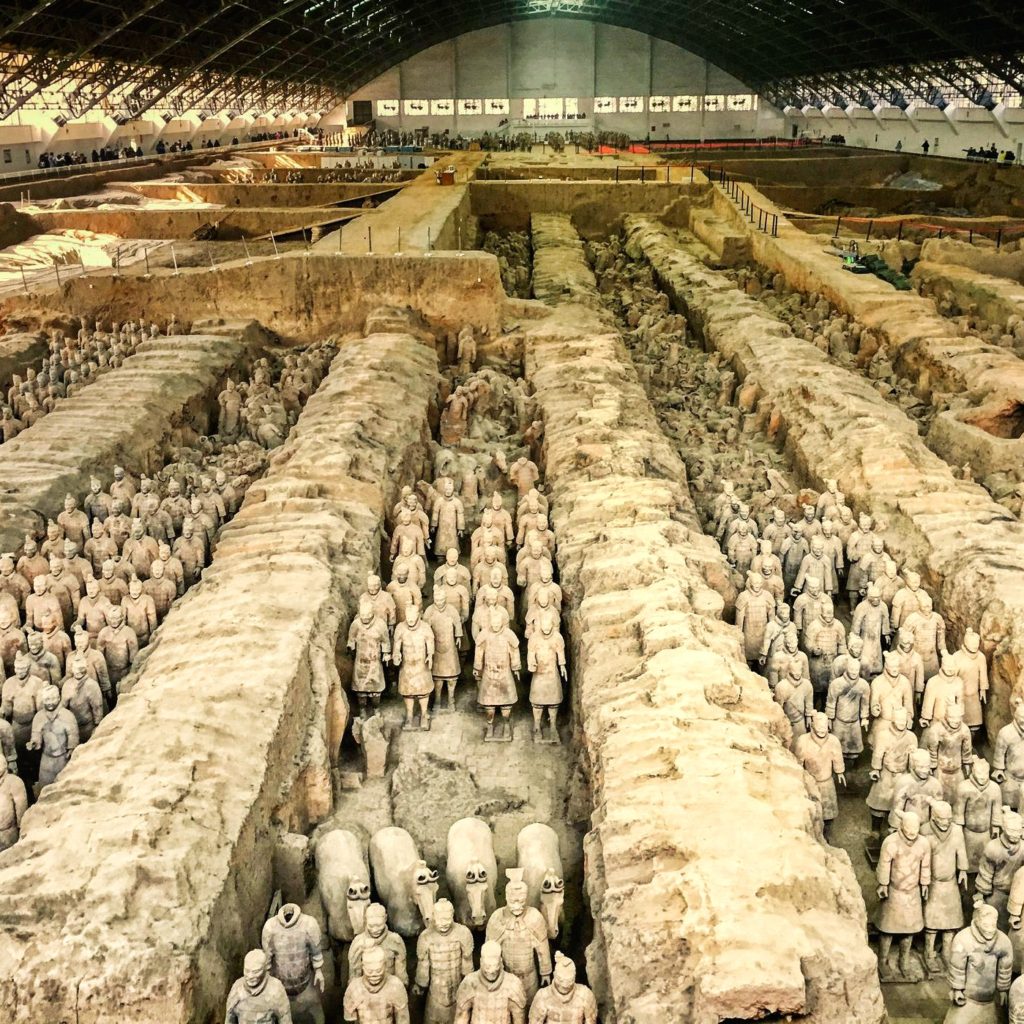 terracotta soldiers in Xi'an