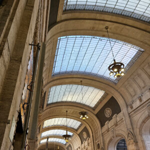 inside milan train station