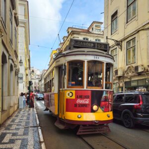 Portugal, yellow tram